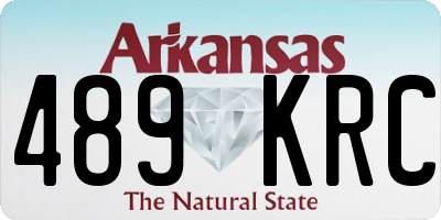 AR license plate 489KRC