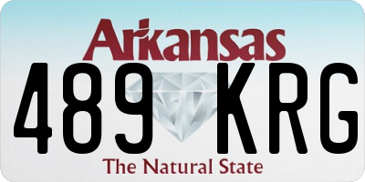 AR license plate 489KRG