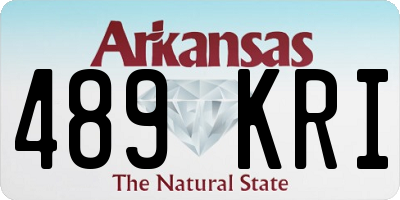 AR license plate 489KRI
