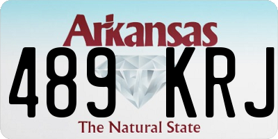 AR license plate 489KRJ