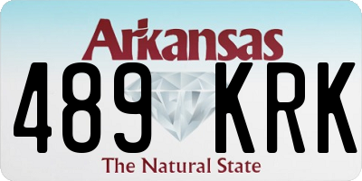 AR license plate 489KRK