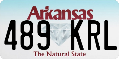 AR license plate 489KRL
