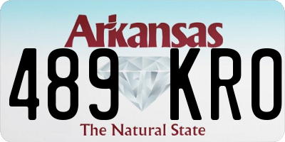 AR license plate 489KRO