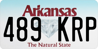 AR license plate 489KRP