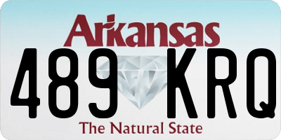 AR license plate 489KRQ
