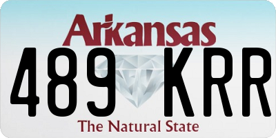 AR license plate 489KRR