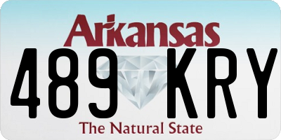 AR license plate 489KRY