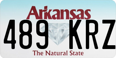 AR license plate 489KRZ