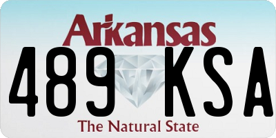 AR license plate 489KSA