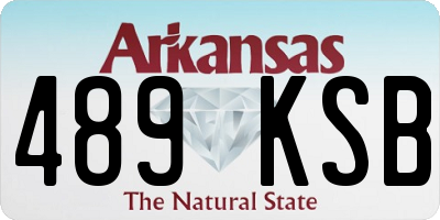 AR license plate 489KSB