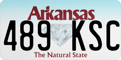 AR license plate 489KSC
