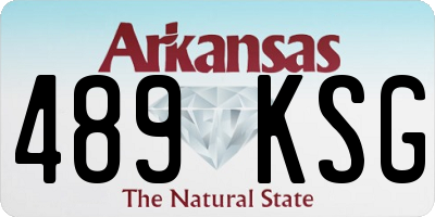 AR license plate 489KSG
