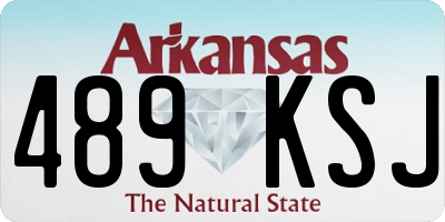 AR license plate 489KSJ