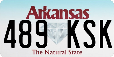 AR license plate 489KSK