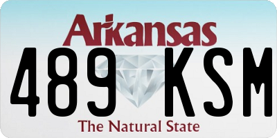 AR license plate 489KSM