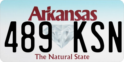 AR license plate 489KSN