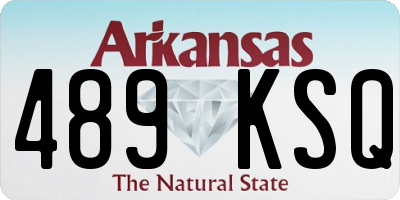 AR license plate 489KSQ