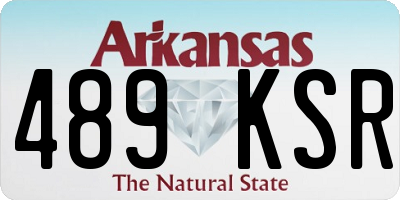 AR license plate 489KSR