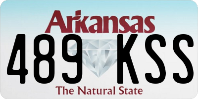 AR license plate 489KSS