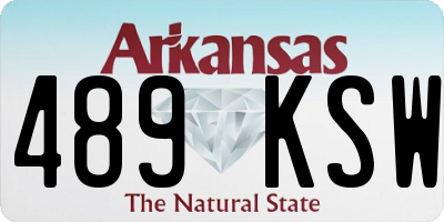 AR license plate 489KSW