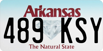 AR license plate 489KSY
