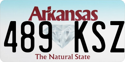 AR license plate 489KSZ