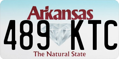 AR license plate 489KTC