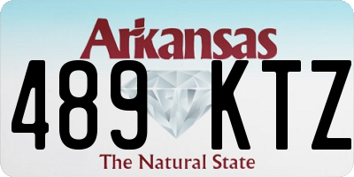 AR license plate 489KTZ