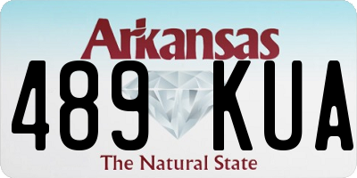 AR license plate 489KUA