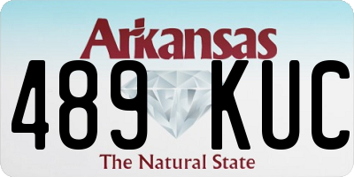 AR license plate 489KUC