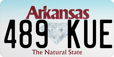 AR license plate 489KUE