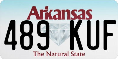 AR license plate 489KUF