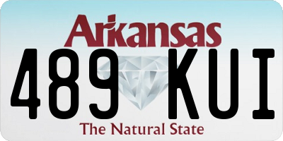 AR license plate 489KUI