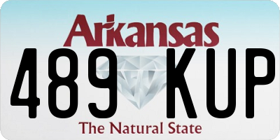 AR license plate 489KUP