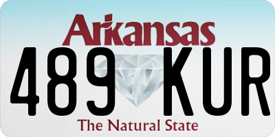 AR license plate 489KUR