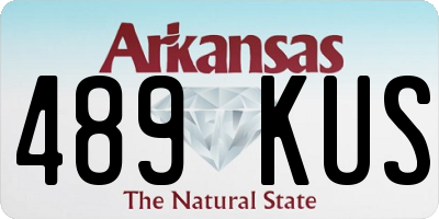 AR license plate 489KUS