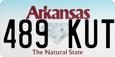 AR license plate 489KUT
