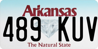 AR license plate 489KUV