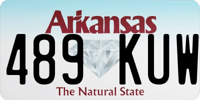 AR license plate 489KUW