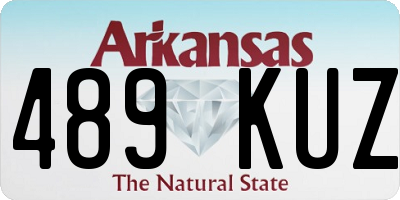 AR license plate 489KUZ