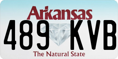 AR license plate 489KVB