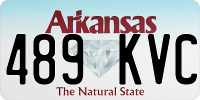 AR license plate 489KVC