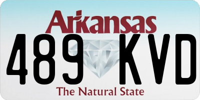 AR license plate 489KVD