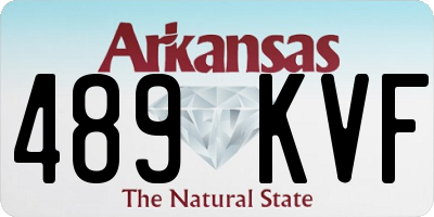 AR license plate 489KVF