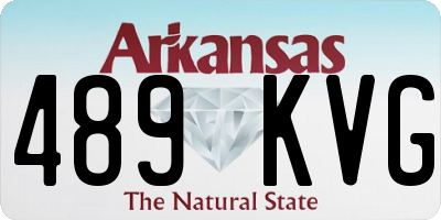 AR license plate 489KVG