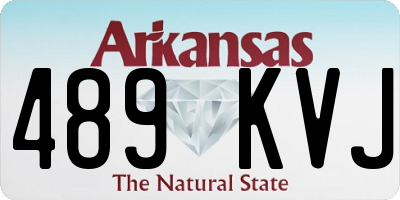 AR license plate 489KVJ