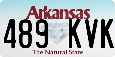 AR license plate 489KVK