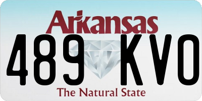 AR license plate 489KVO