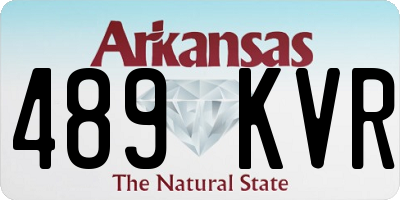 AR license plate 489KVR