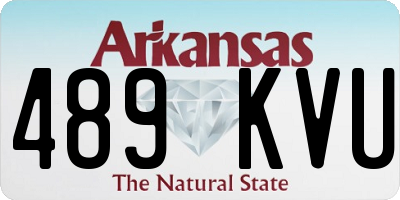 AR license plate 489KVU